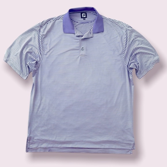 FootJoy Other - Lavender Purple Striped FootJoy FJ Mens Golf Shirt Polo XL ProDry
